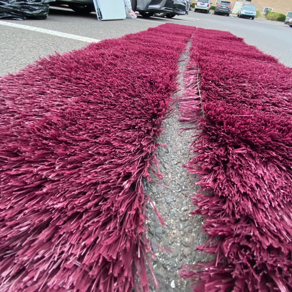 Special ECO MATRIX Artificial Grass (Maroon) 3ftx10ft total (2 pieces)